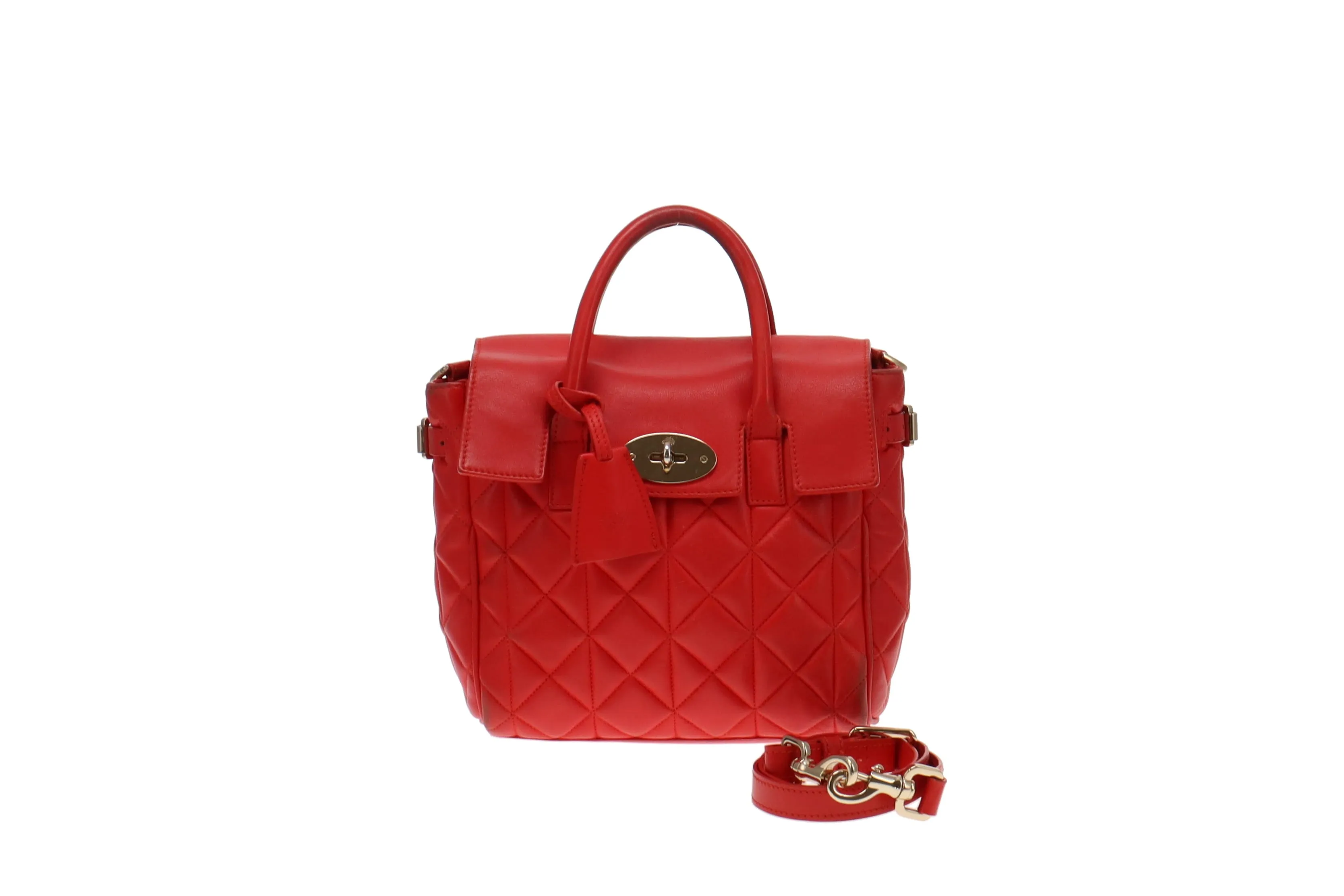 Mulberry Red Quilted Leather Cara Delevigne Backpack