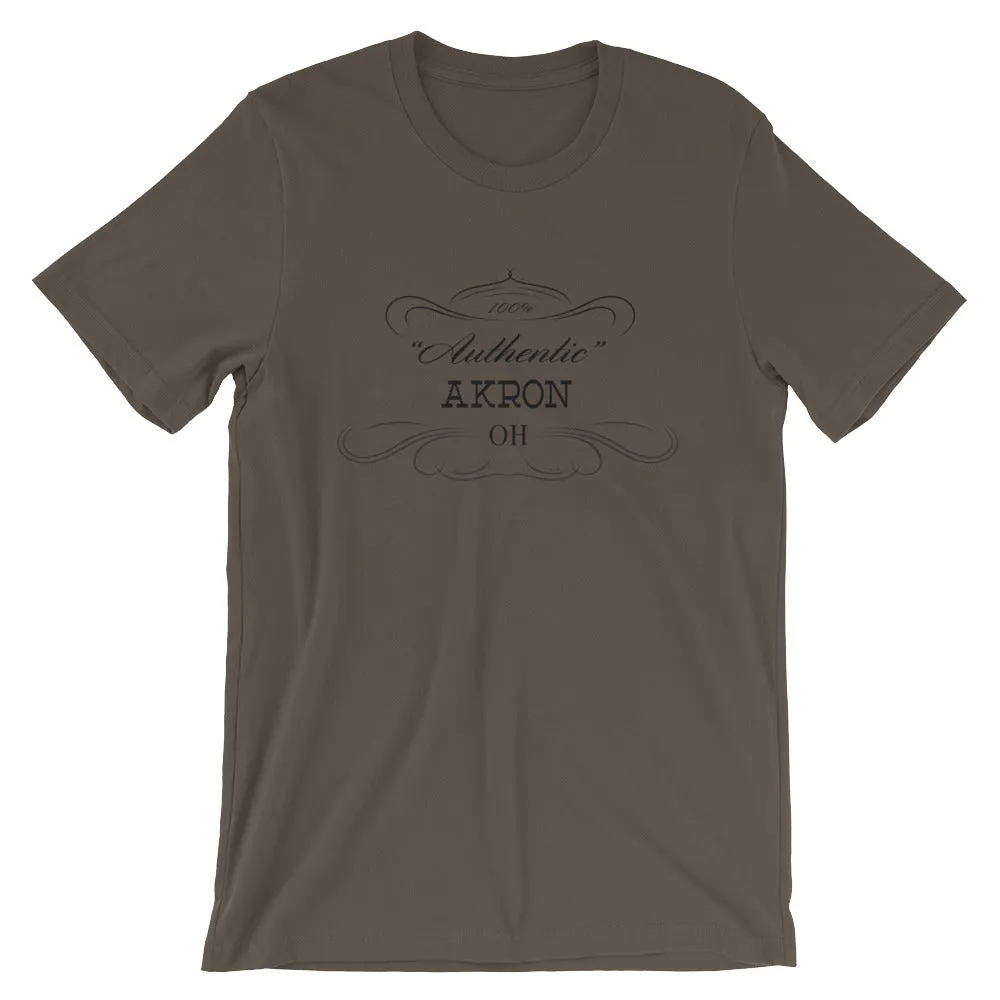 Ohio - Akron OH - Short-Sleeve Unisex T-Shirt - Authentic