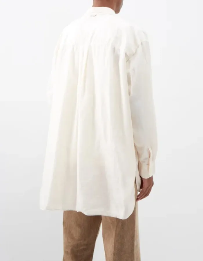 OUR LEGACY  |Silk Blended Fabrics Long Sleeves Plain Cotton Oversized