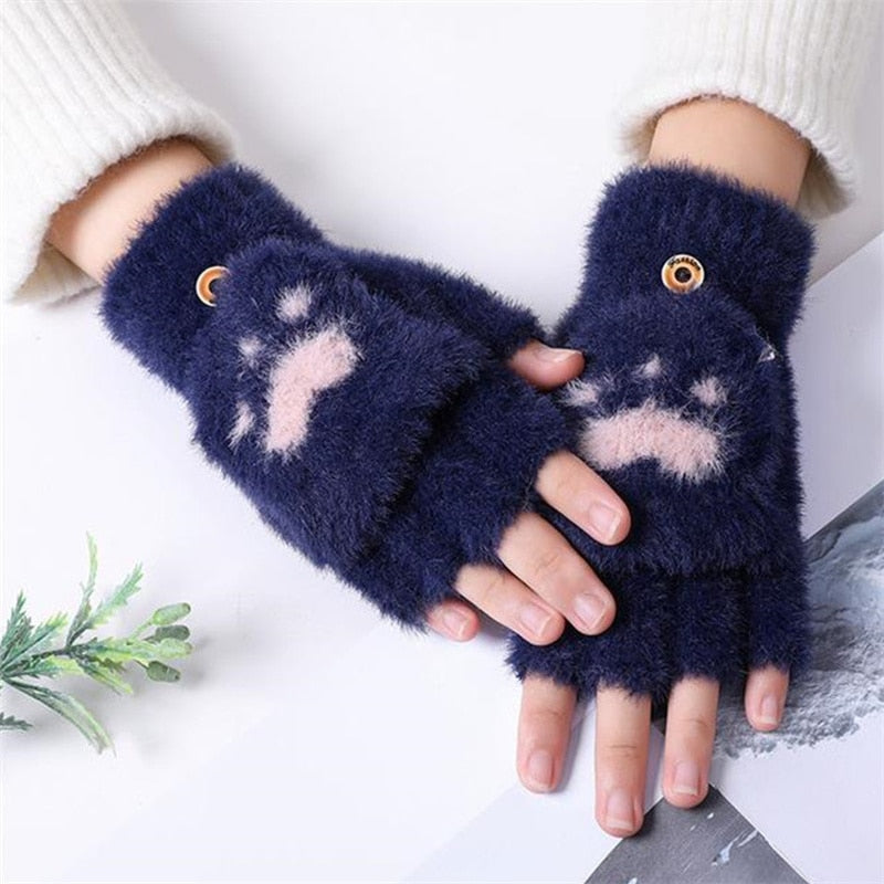 Paw Print Mittens - Cupcake