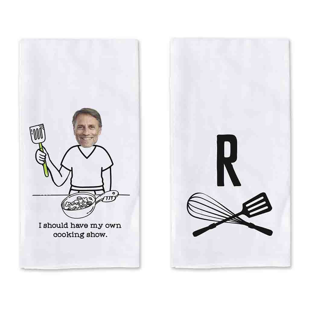 Personalized Set of 2 Kitchen Towels for the Gourmet Cook