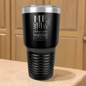 Personalized Stainless Steel Tumbler Mr. And Mrs Couple