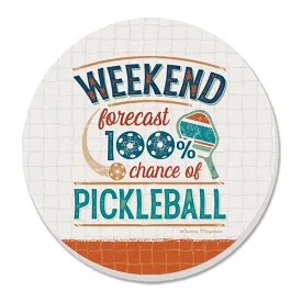 Pickleball Forecast Coaster Set