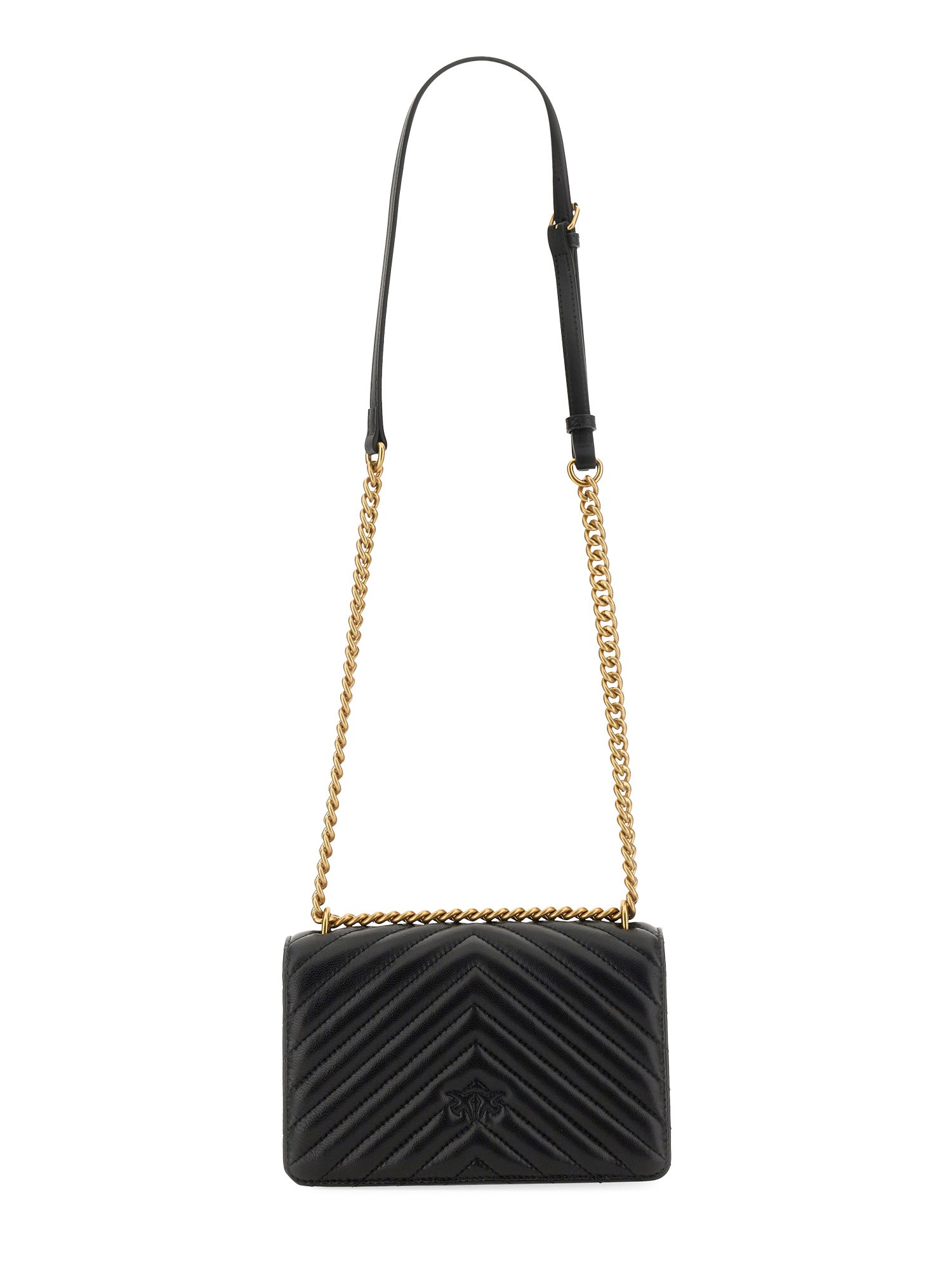 PINKO    LOVE ONE SIMPLY MINI QUILTED LEATHER BAG