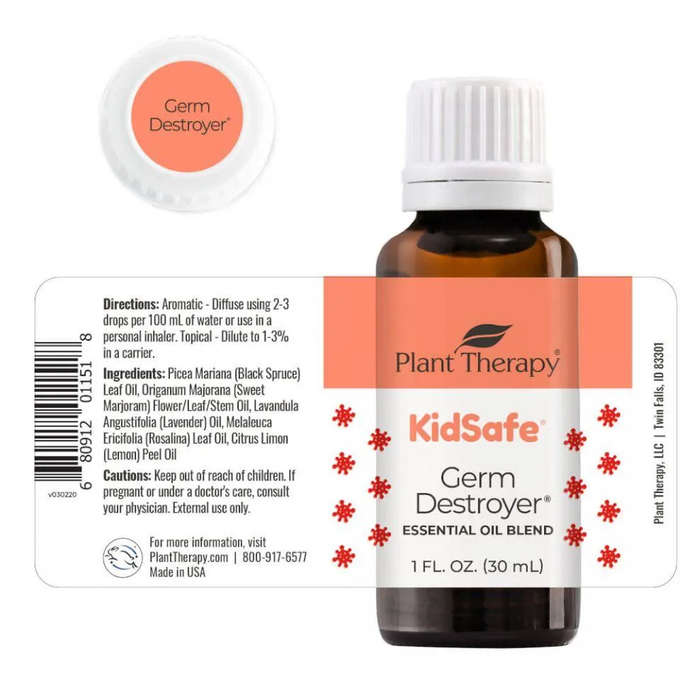 Plant Therapy Germ Destroyer KidSafe Essential Oil