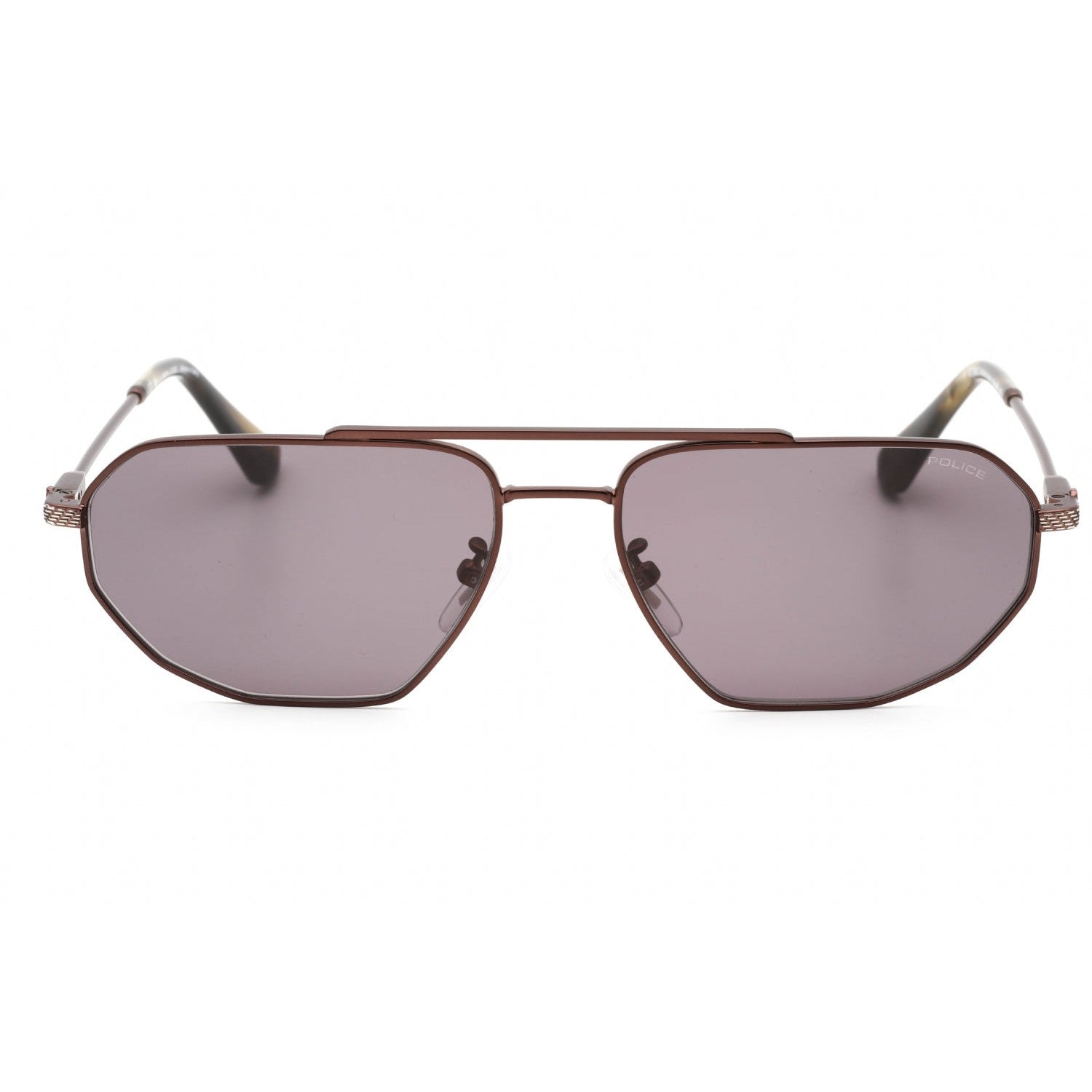 Police SPLF66M Sunglasses Semi Matte Brown / Grey