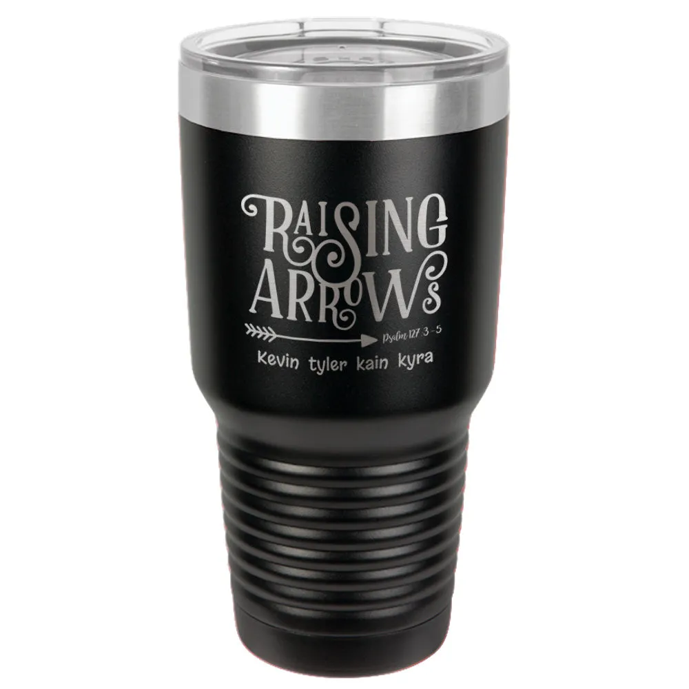 Raising Arrows Personalized Stainless Steel Tumbler