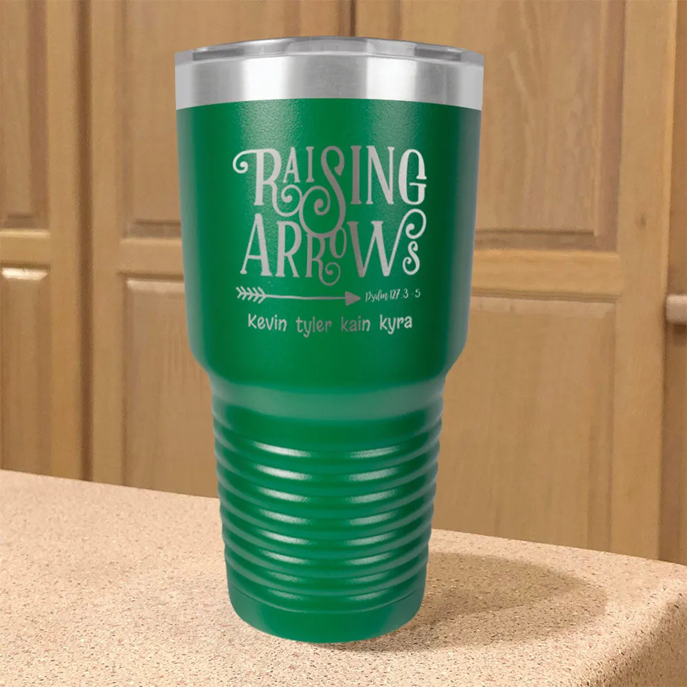 Raising Arrows Personalized Stainless Steel Tumbler