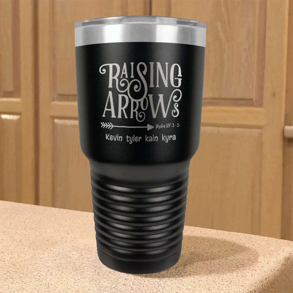 Raising Arrows Personalized Stainless Steel Tumbler