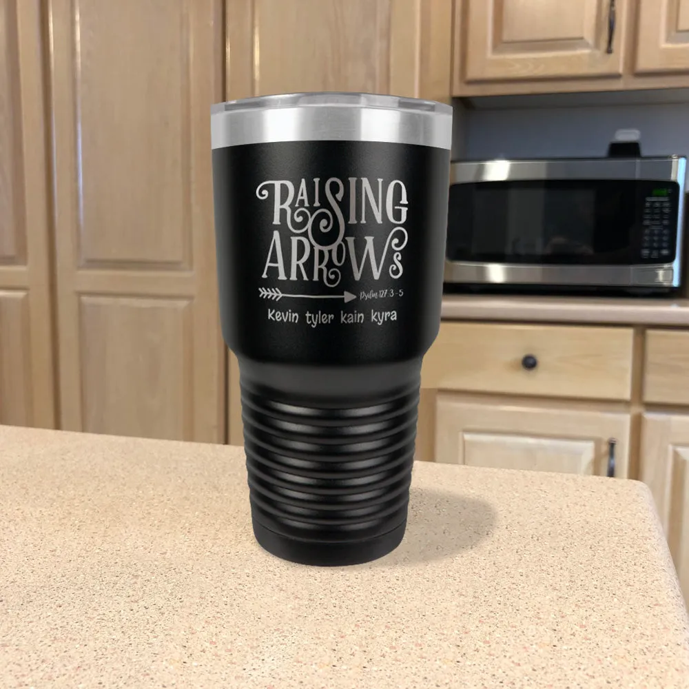 Raising Arrows Personalized Stainless Steel Tumbler