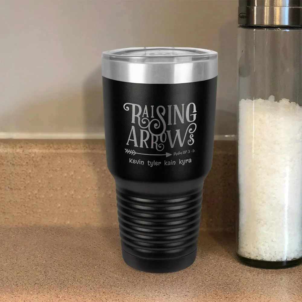 Raising Arrows Personalized Stainless Steel Tumbler