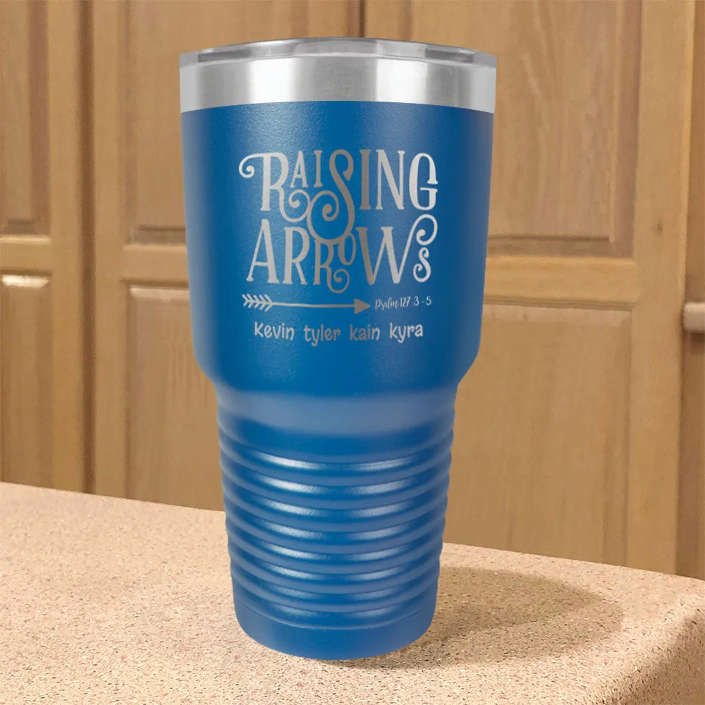 Raising Arrows Personalized Stainless Steel Tumbler