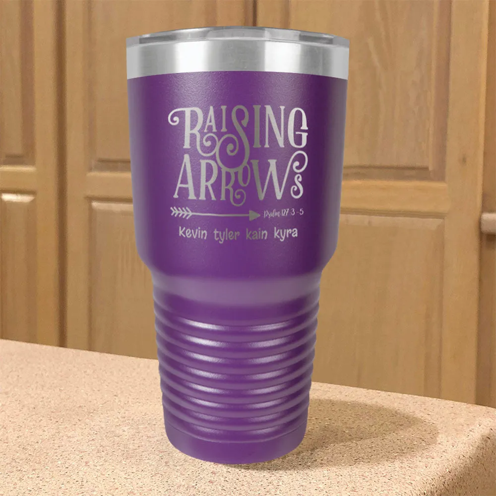 Raising Arrows Personalized Stainless Steel Tumbler