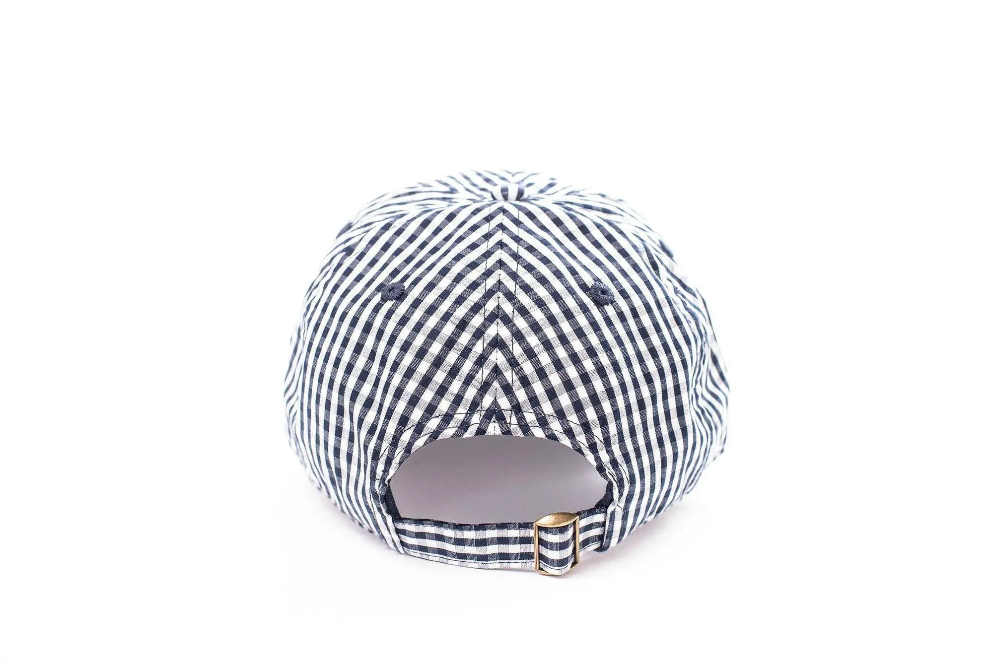 Rey to Z Baseball Hat - Mama in Blue Gingham