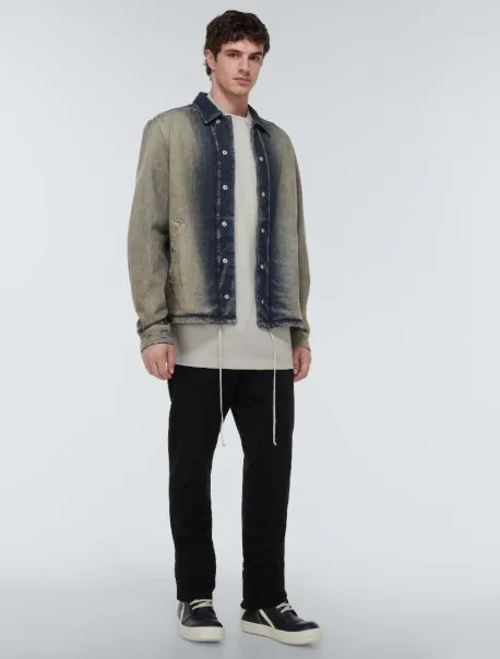 RICK OWENS  |Denim Street Style Long Sleeves Plain Designers Shirts