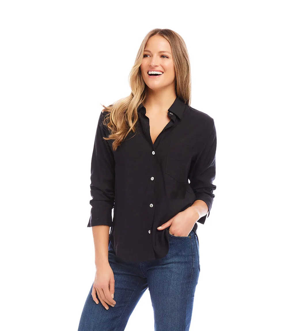 Ruched Sleeve Shirt