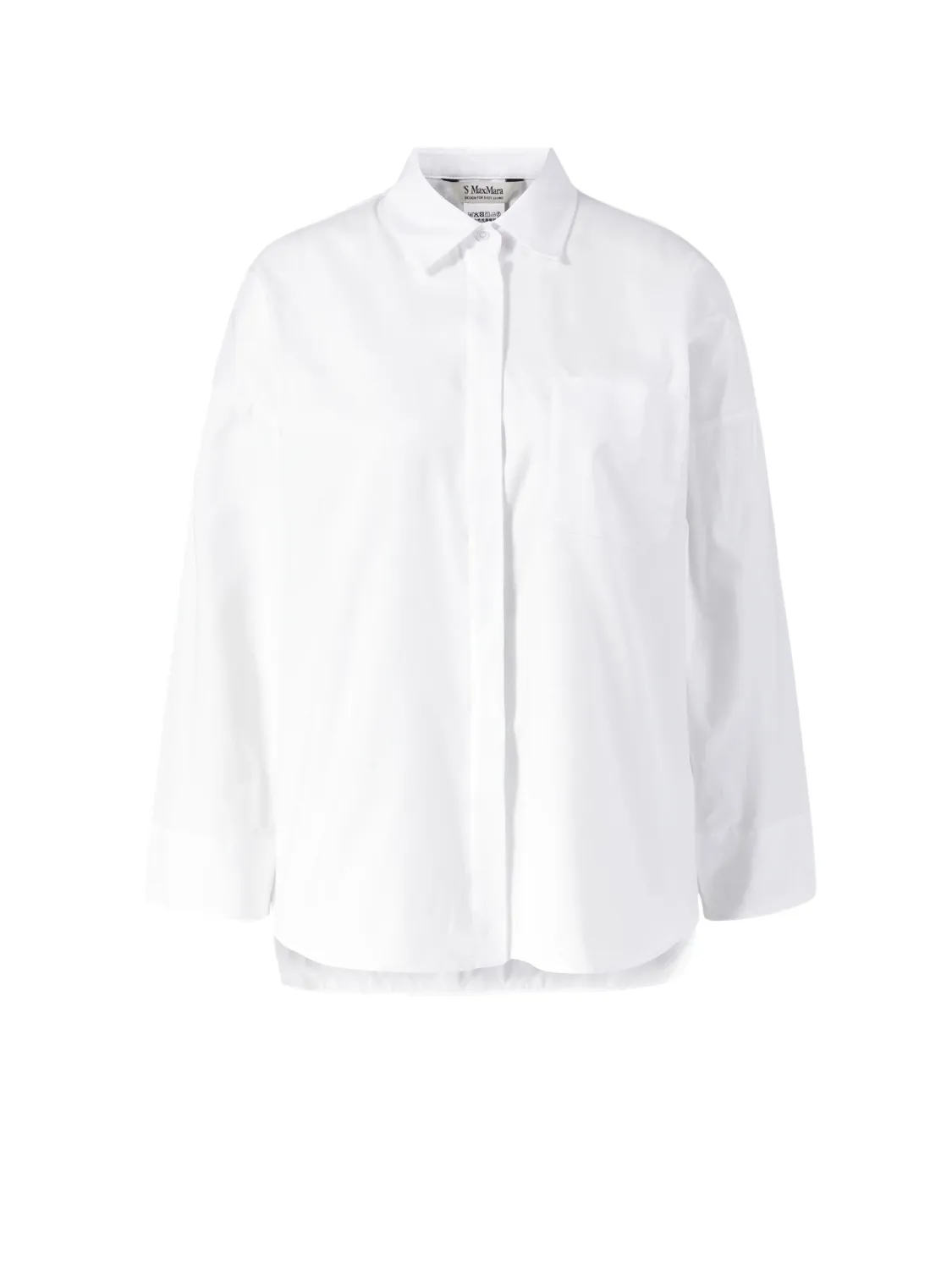 S Max Mara  |Casual Style Long Sleeves Plain Cotton Office Style