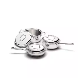 Sale: 6 Piece Stainless Steel Cookware Set by 360 Cookware USA Made IL006-T