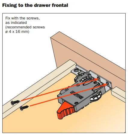 Salice F70 Fixing Clips