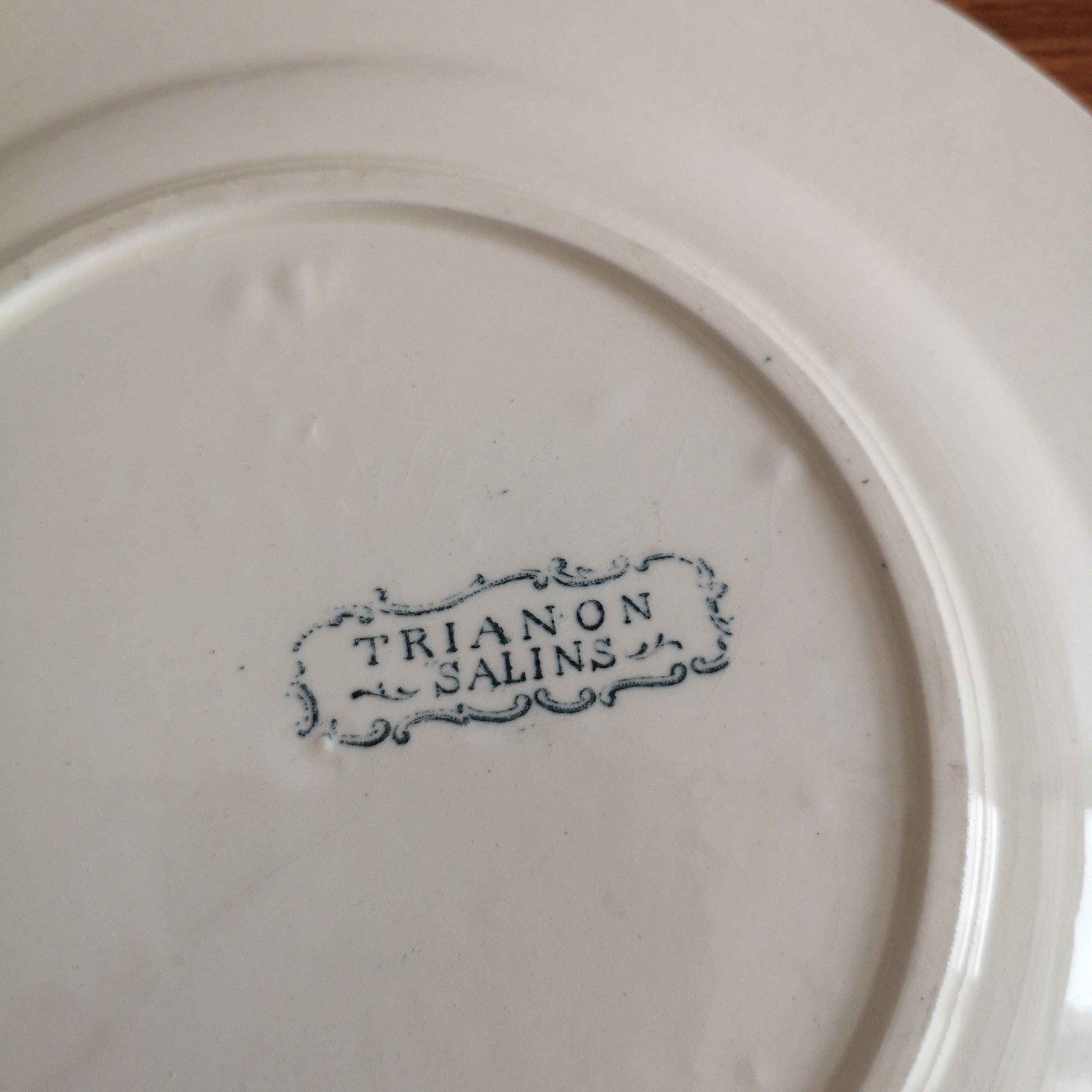 SALINS | Vintage plate ヴィンテージプレート Trianon