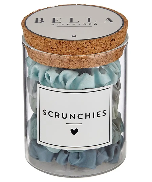 Satin Scrunchies Jar, Set of 5 - Beach Ombre