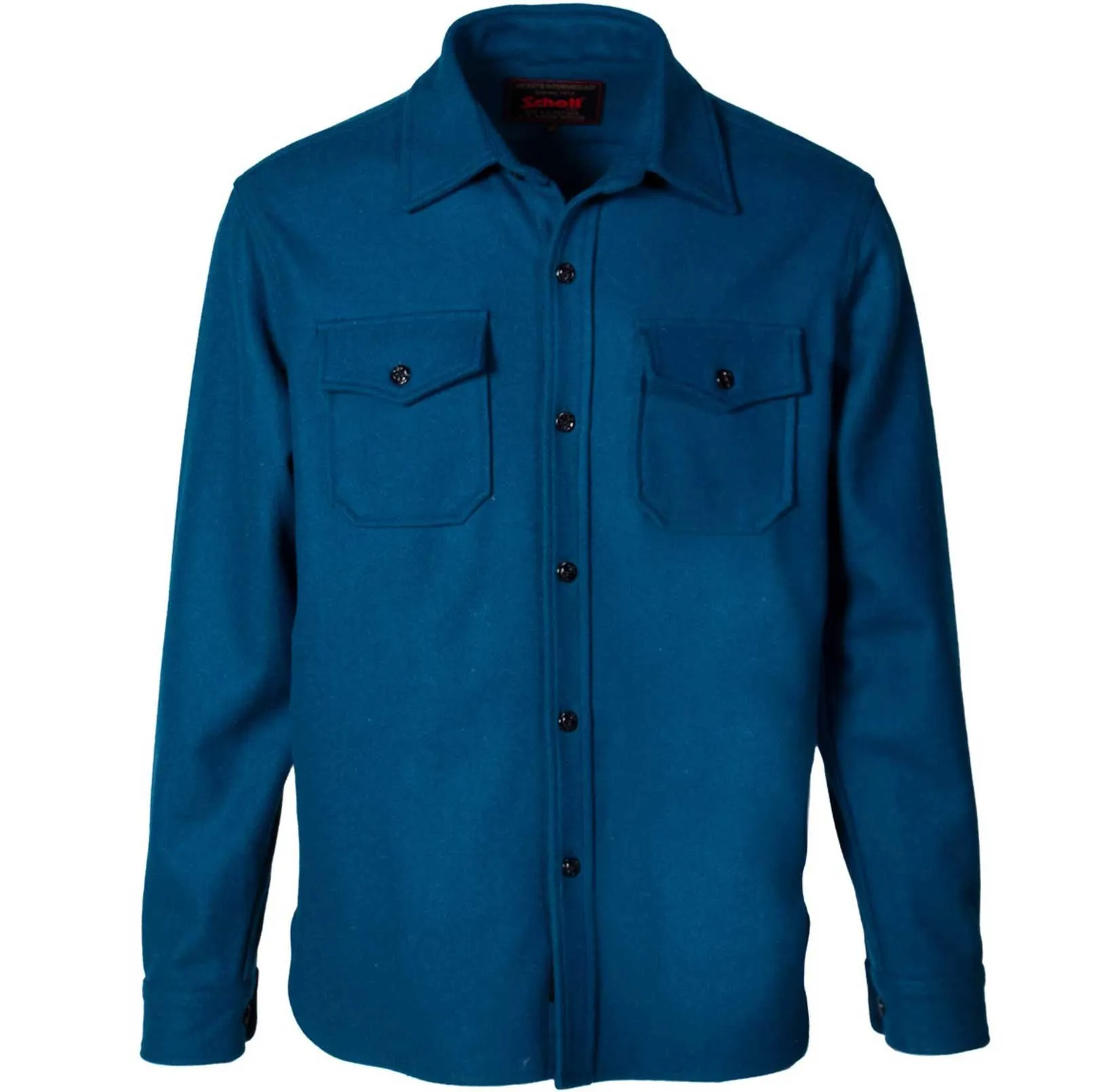 Schott NYC Mens Wool Naval CPO Shirt Jacket