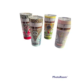 Siesta 24oz insulated Hippie Van Cups (4 designs)