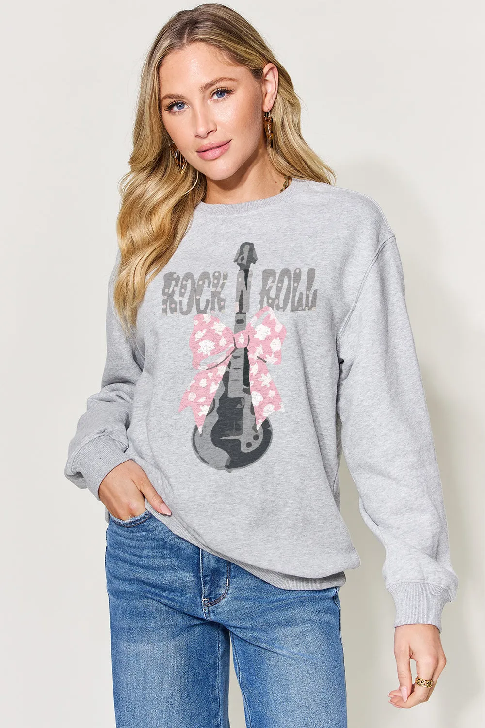 Simply Love Full Size Graphic Long Sleeve Sweatshirt