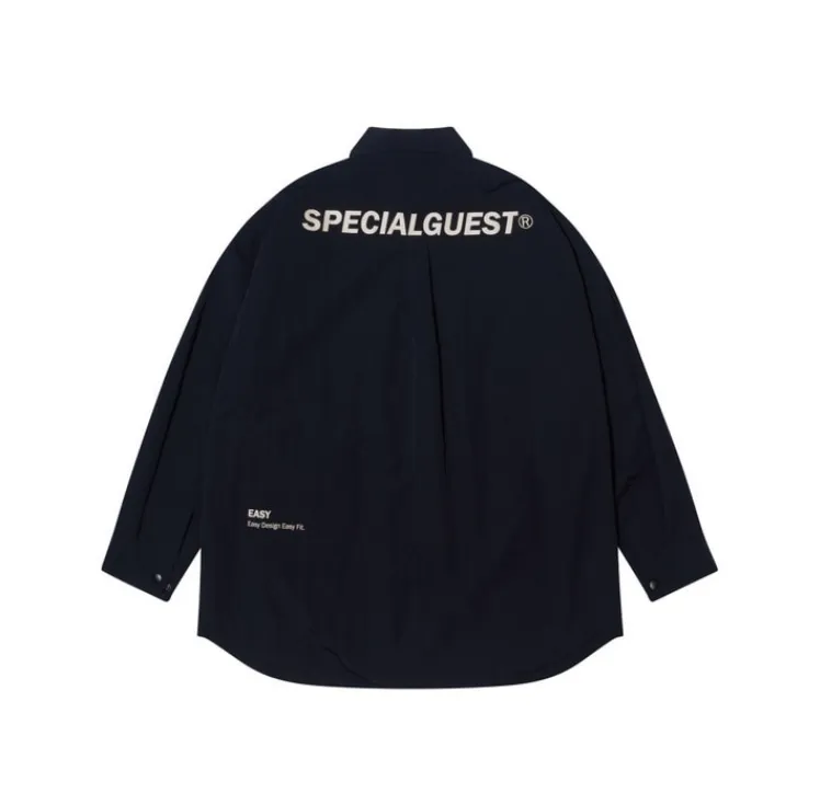 SPECIALGUEST  |Unisex Nylon Street Style Long Sleeves Logo Shirts