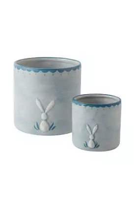 Spring Bunny Pot