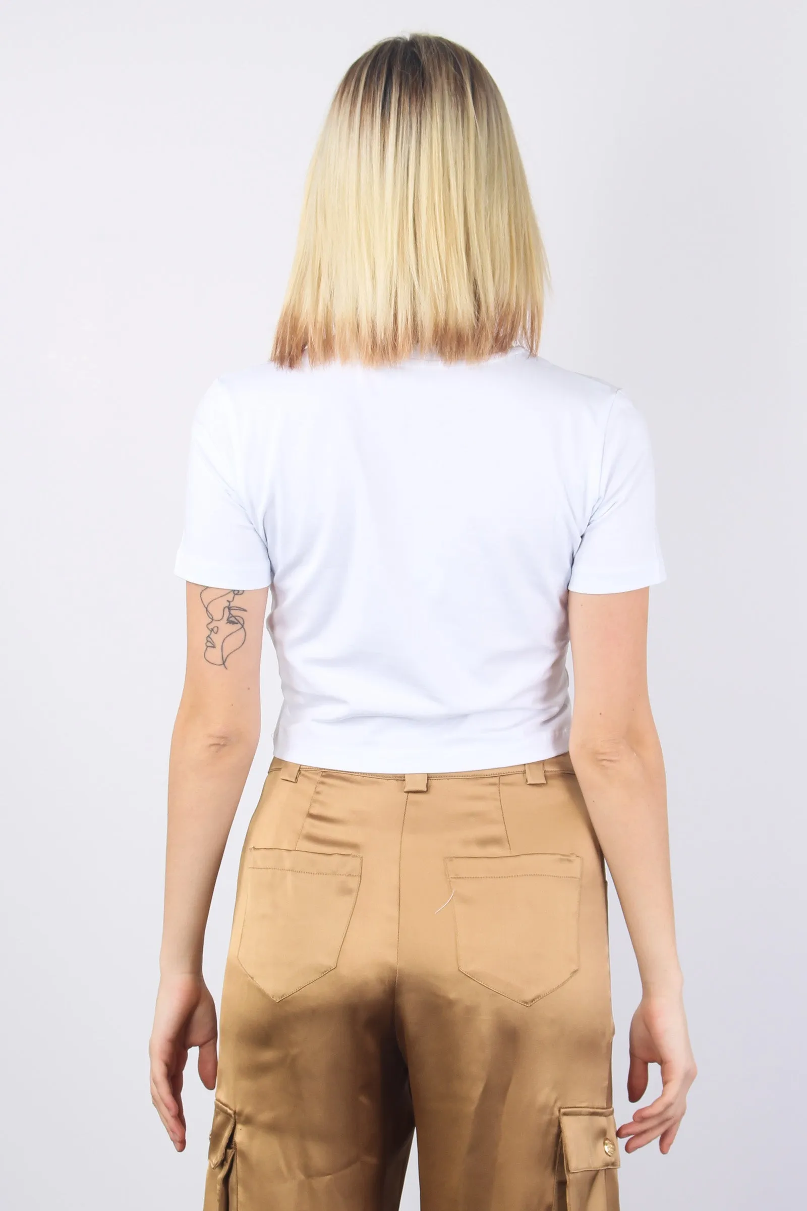 T-shirt Cropped Gp Bianco