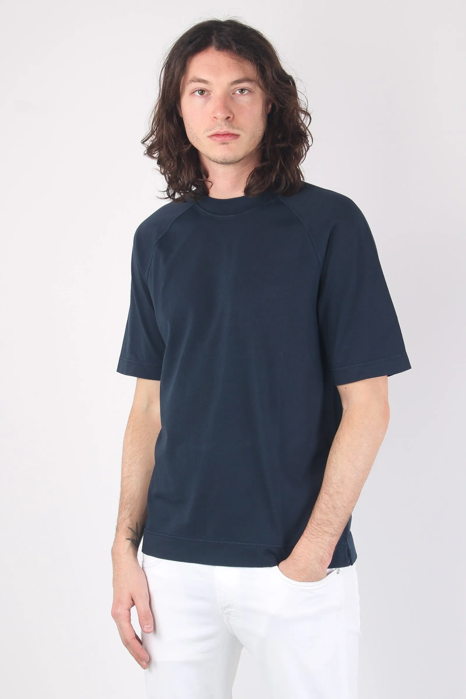 T-shirt Raglan Jersey Blu Navy