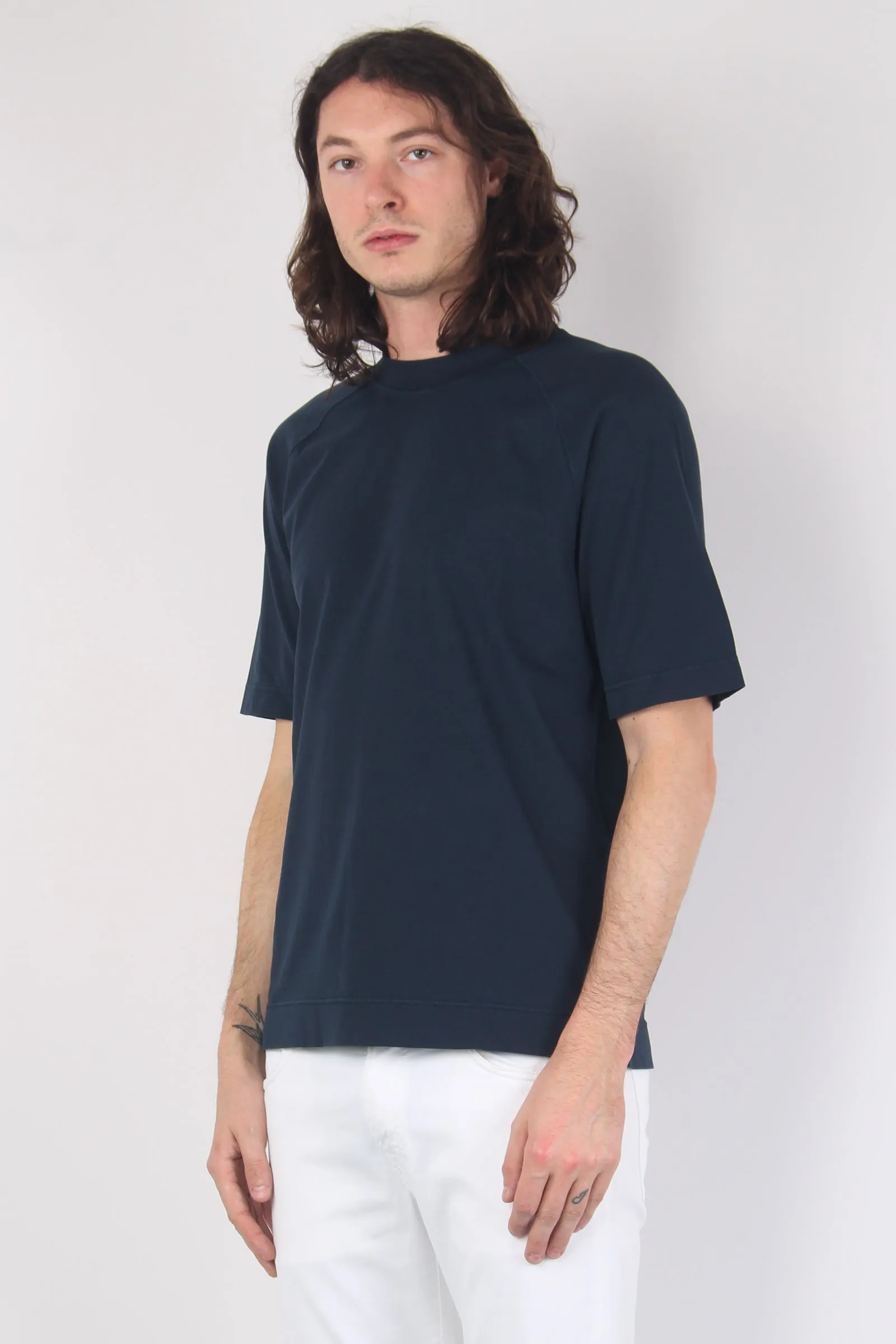 T-shirt Raglan Jersey Blu Navy