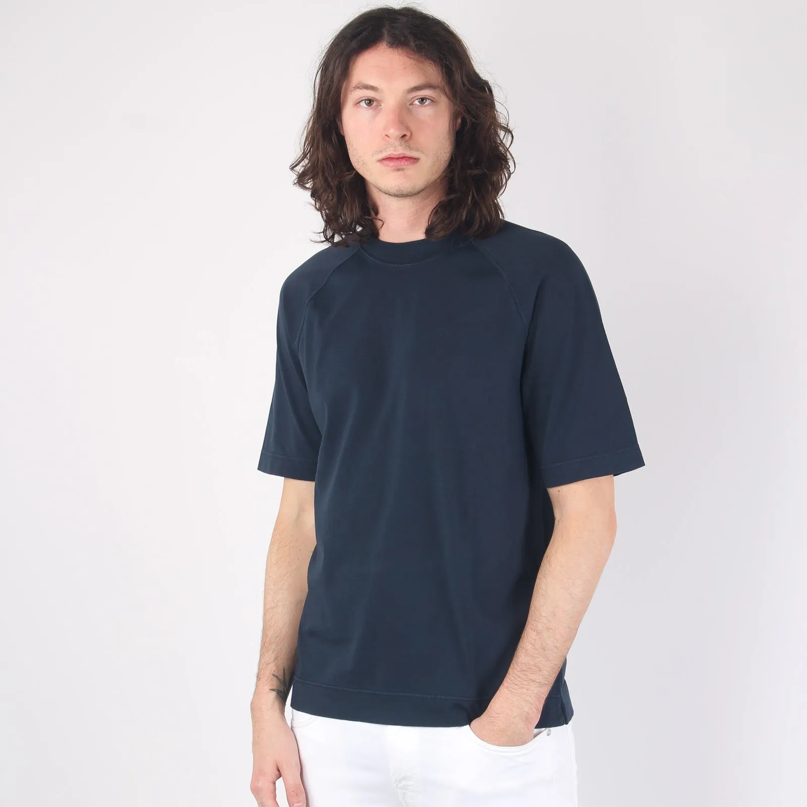 T-shirt Raglan Jersey Blu Navy