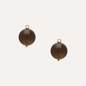 Victoire Smoky Quartz 14mm Earring Drops