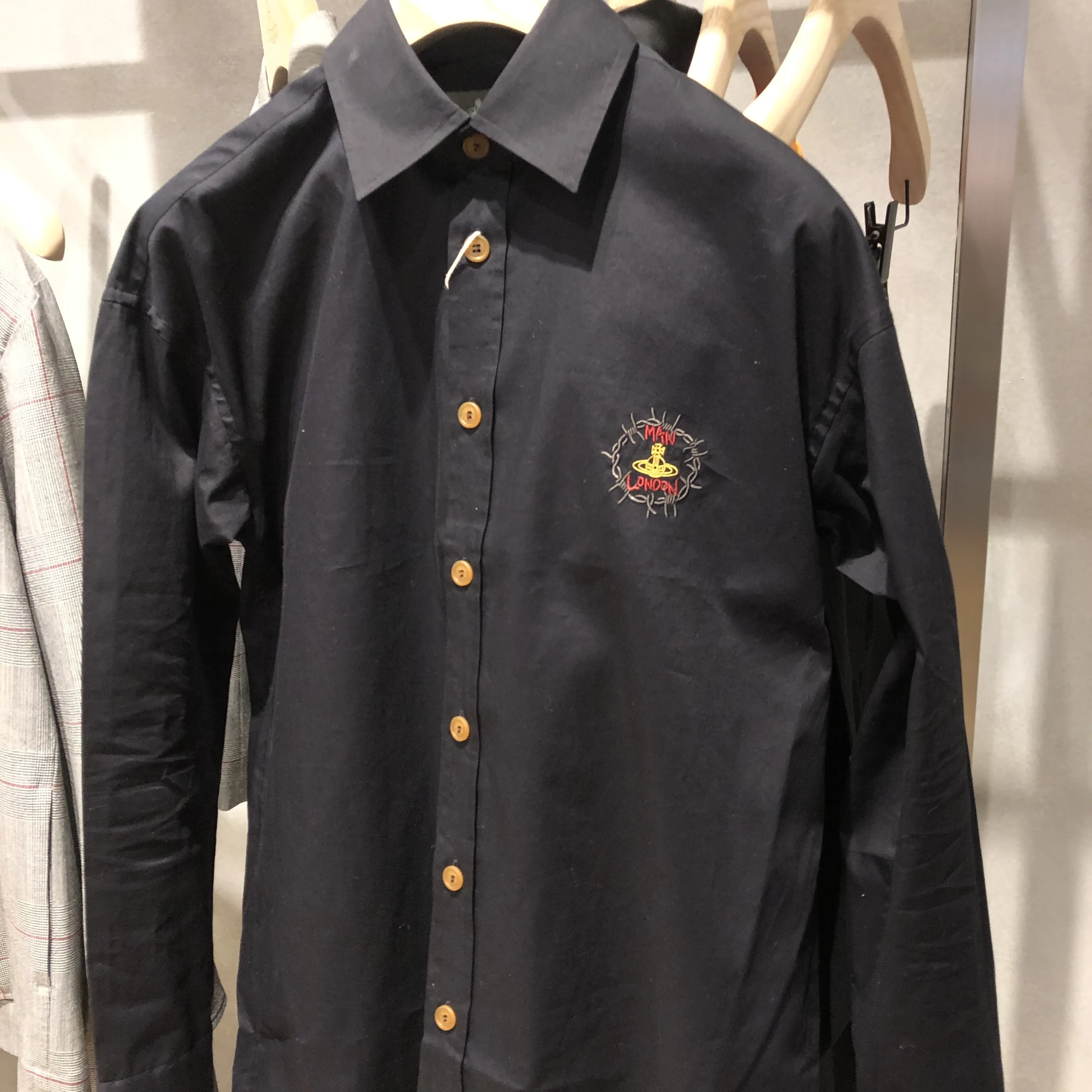 Vivienne Westwood  |Unisex Long Sleeves Plain Logo Shirts