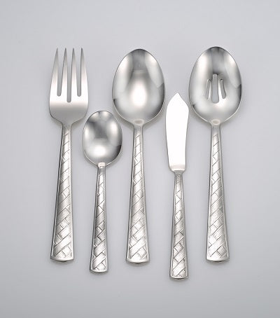 Weave Flatware Stainless Steel Made in USA 65pc Set