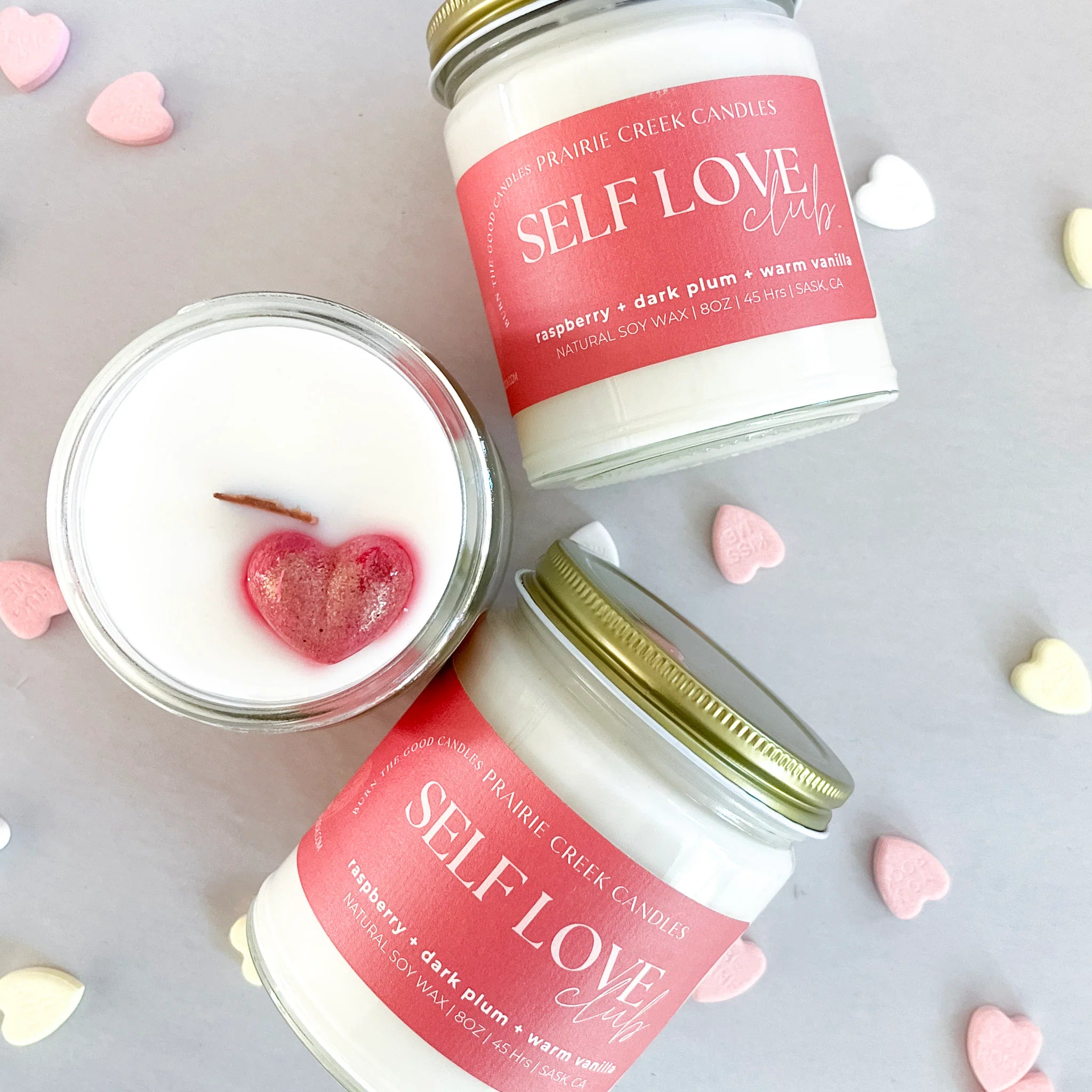 Wood Wick Jar Candle 8 oz - Self Love Club