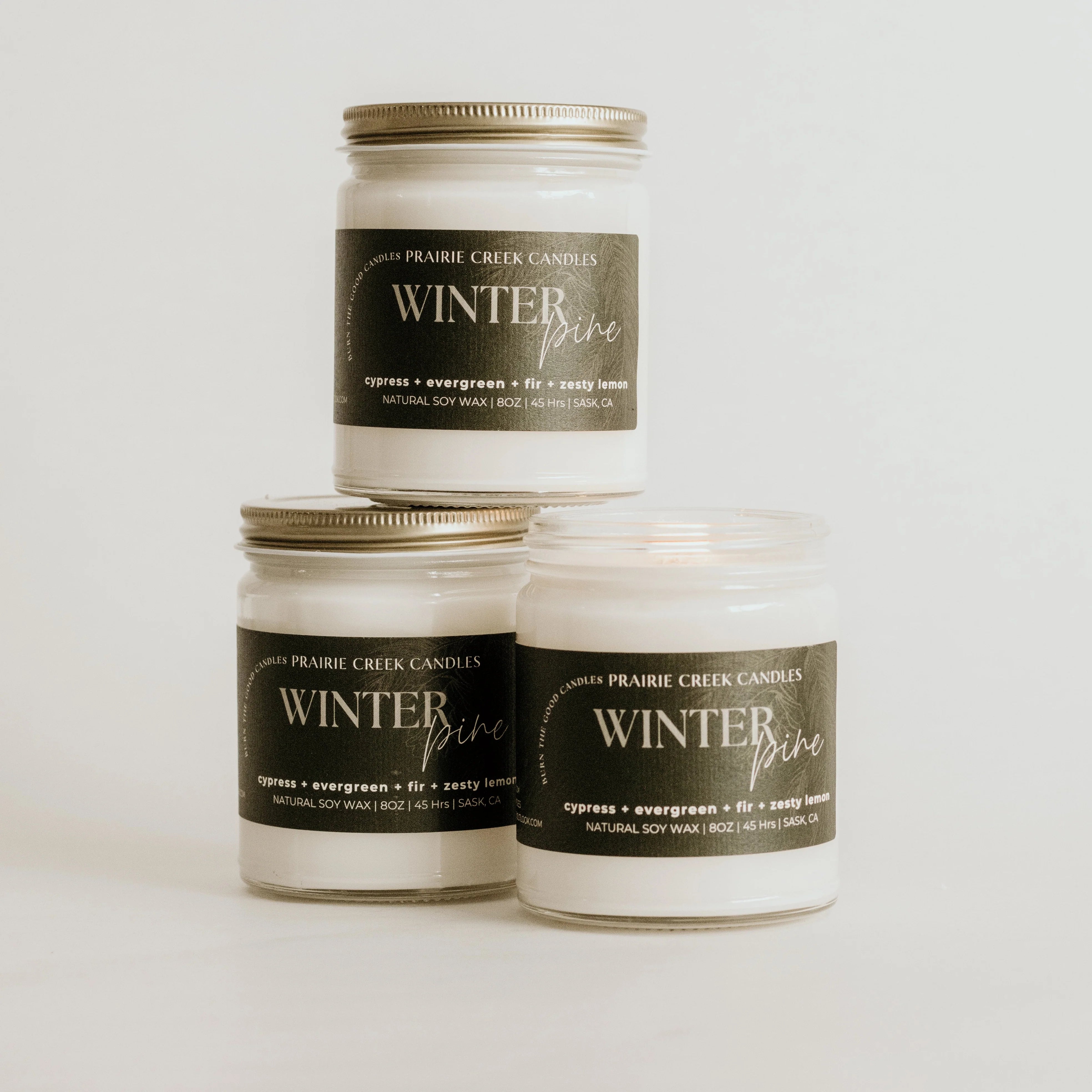 Wood Wick Jar Candle 8 oz - Winter Pine